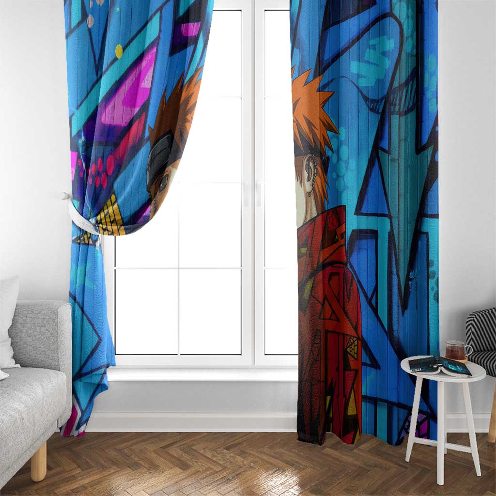 Naruto Akatsuki Urban Grafitti Pain Window Curtain Anime  Mix Abstract Style