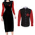 Yuji Itadori - Jujutsu Kaisen Couples Matching Long Sleeve Bodycon Dress and Long Sleeve Button Shirt Anime Mix Manga Style