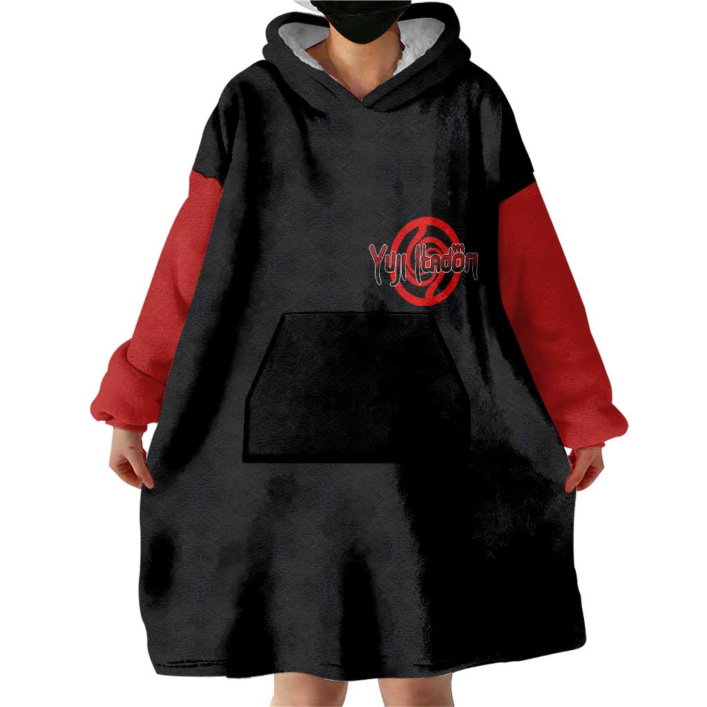 Yuji Itadori - Jujutsu Kaisen Wearable Blanket Hoodie Anime Mix Manga Style