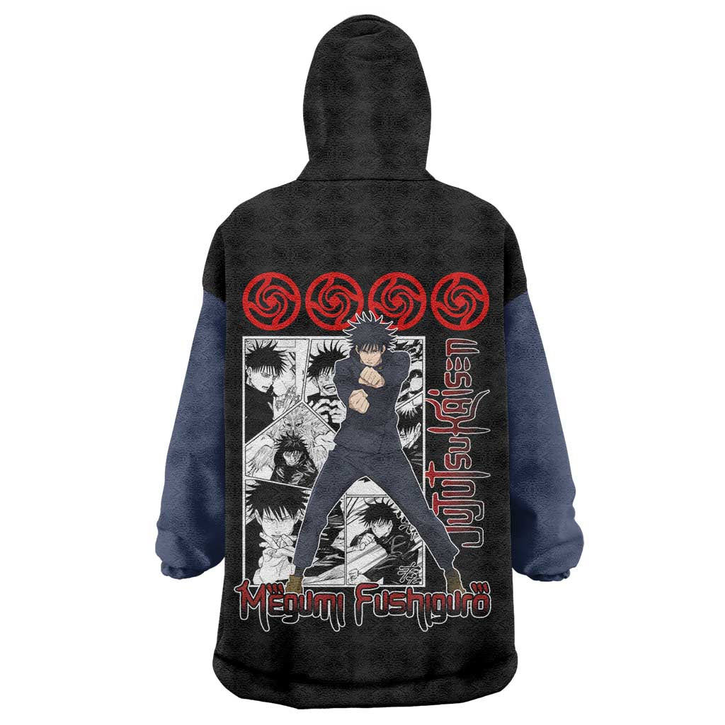 Megumi Fushiguro - Jujutsu Kaisen Wearable Blanket Hoodie Anime Mix Manga Style