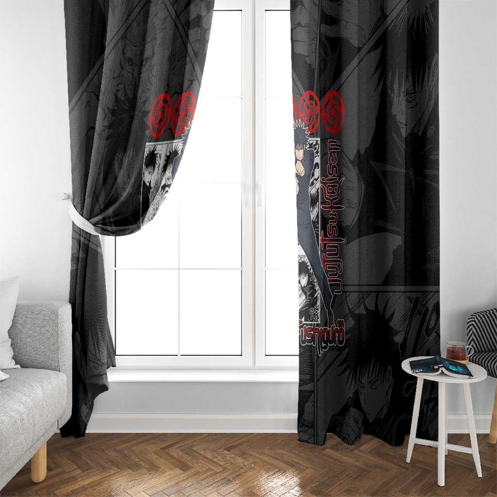 Megumi Fushiguro - Jujutsu Kaisen Window Curtain Anime Mix Manga Style