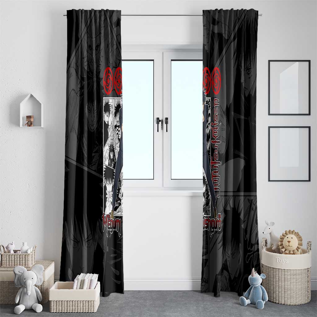Megumi Fushiguro - Jujutsu Kaisen Window Curtain Anime Mix Manga Style