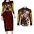Blazing Bakugo My Hero Academia Couples Matching Long Sleeve Bodycon Dress and Long Sleeve Button Shirt Anime Style