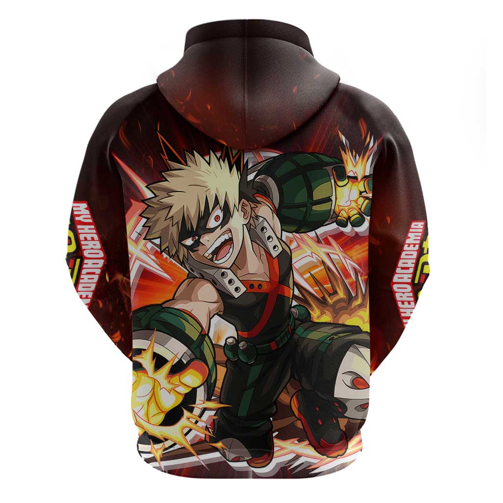 Blazing Bakugo My Hero Academia Hoodie Anime Style