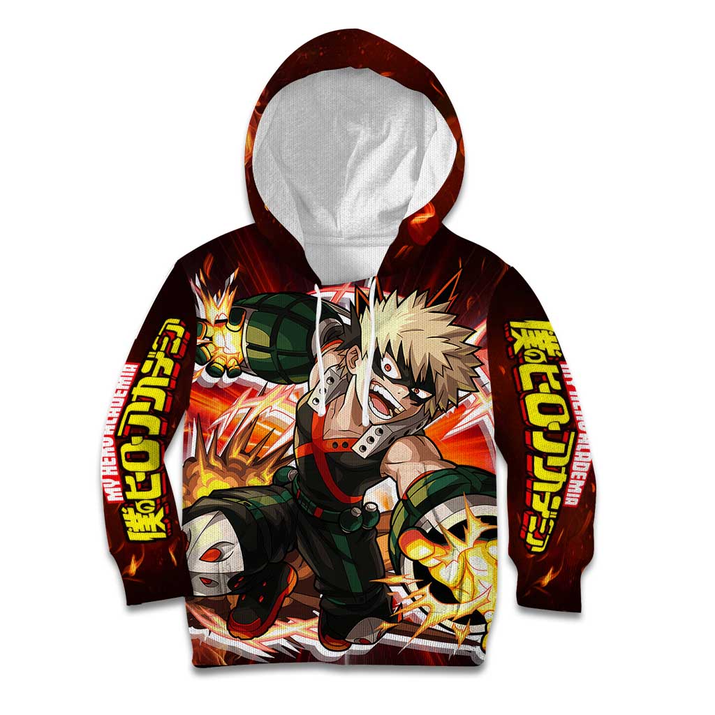Blazing Bakugo My Hero Academia Kid Hoodie Anime Style