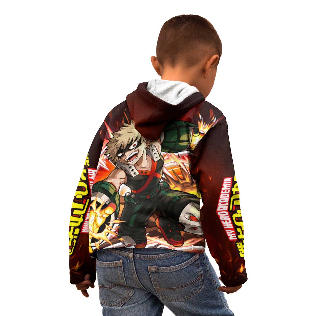 Blazing Bakugo My Hero Academia Kid Hoodie Anime Style
