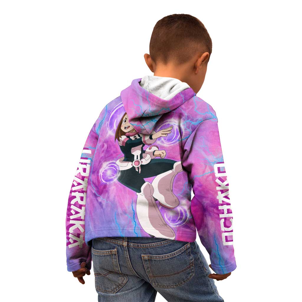 Trippy Uraraka Ochako My Hero Academia Kid Hoodie Anime Mix Tie Dye Style