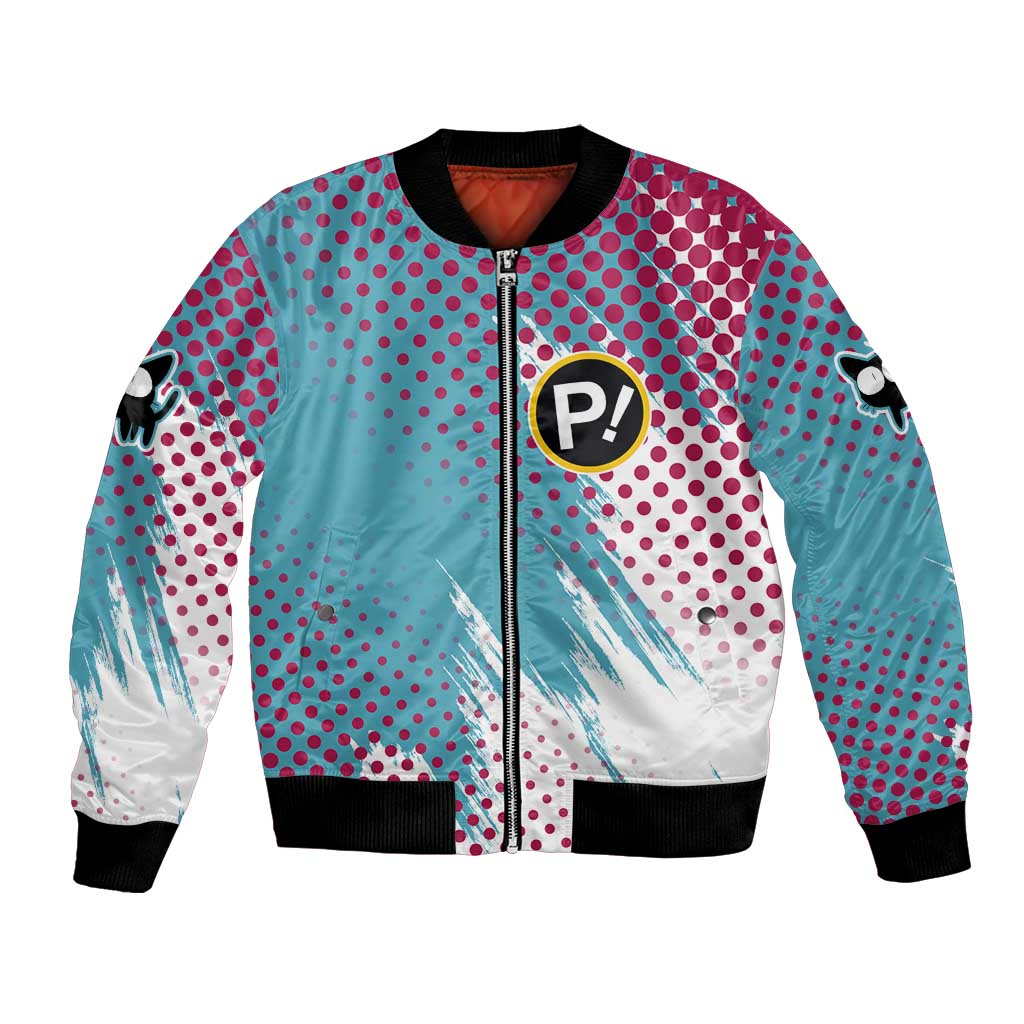 Neon FLCL Bomber Jacket Anime Style