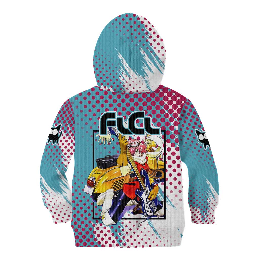 Neon FLCL Kid Hoodie Anime Style