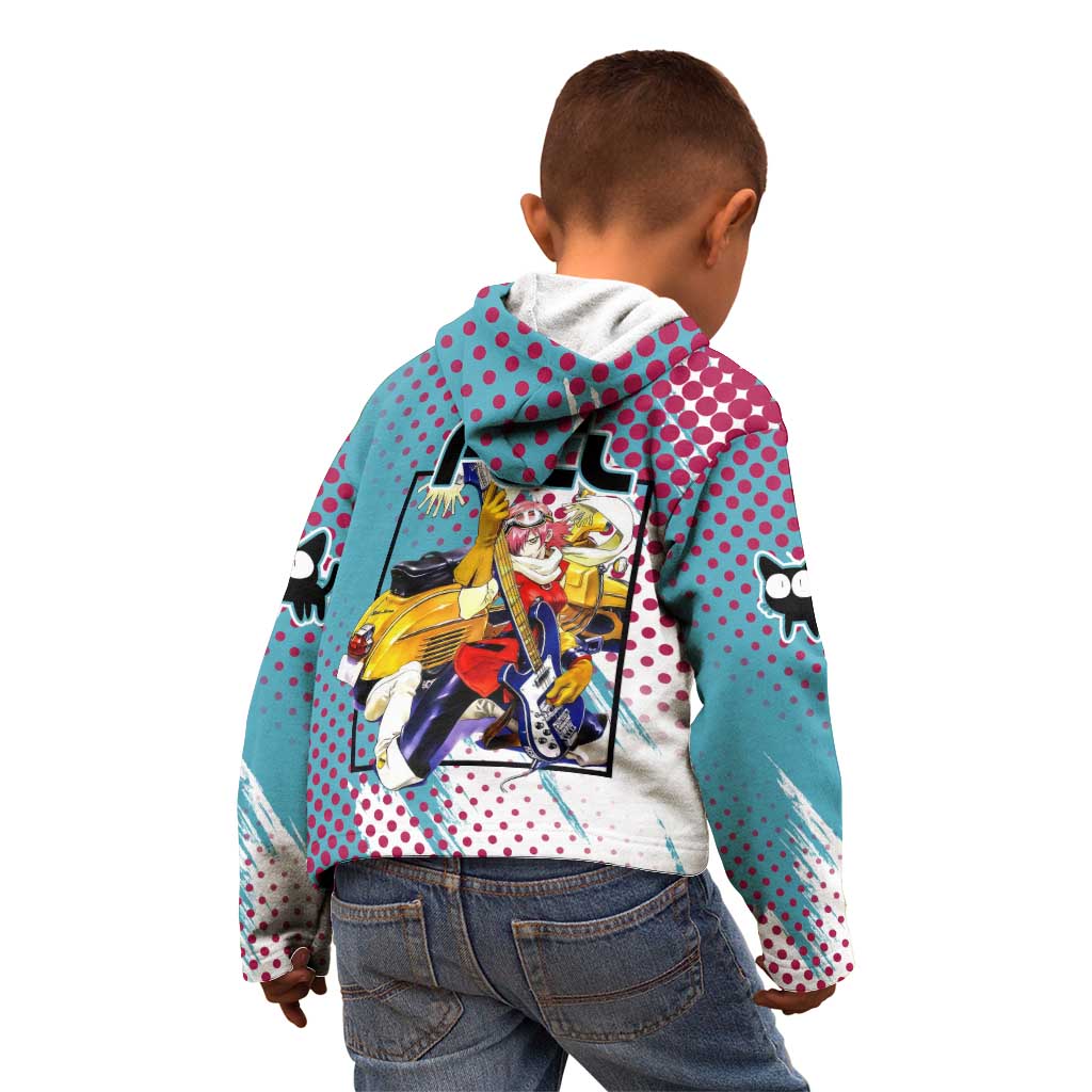 Neon FLCL Kid Hoodie Anime Style