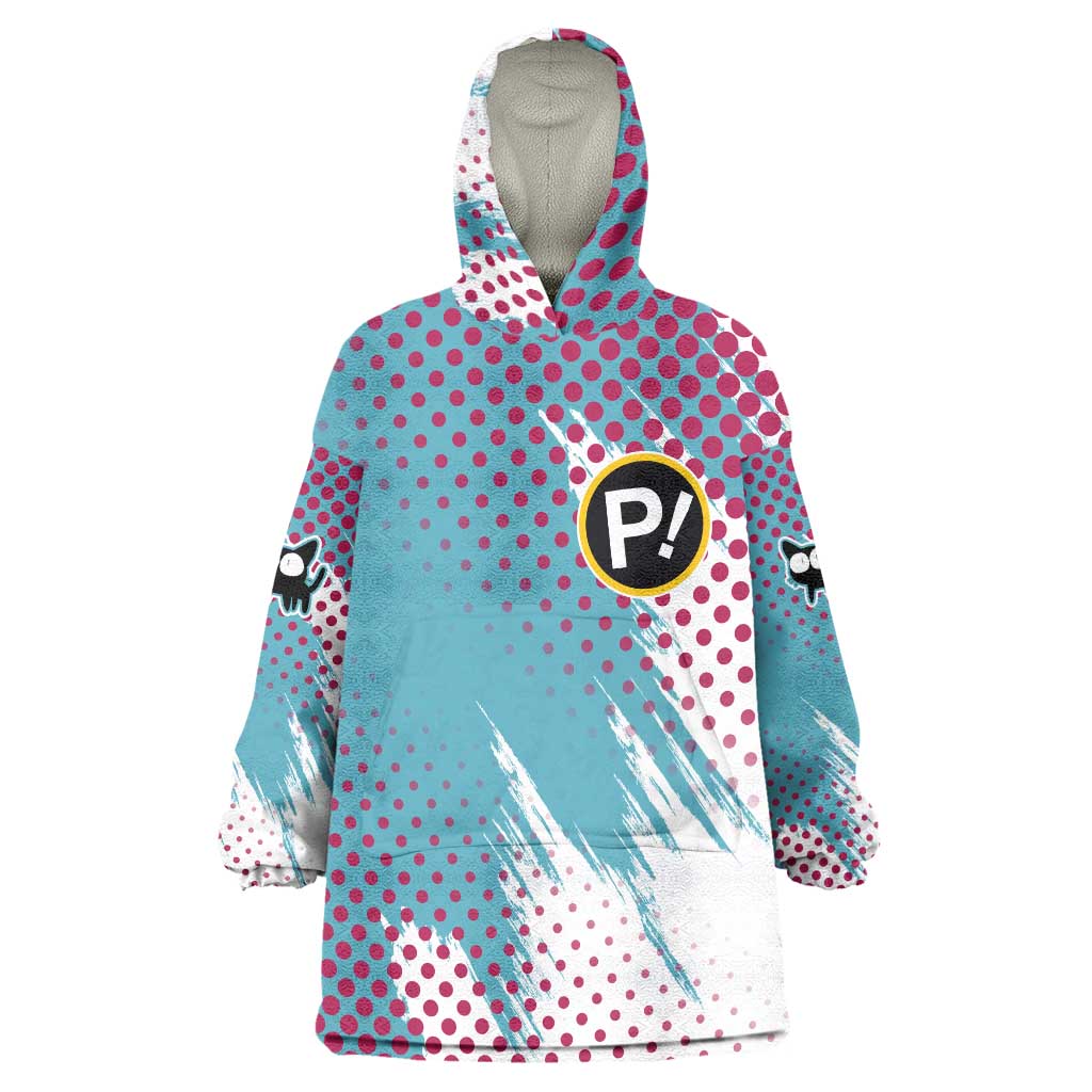 Neon FLCL Wearable Blanket Hoodie Anime Style