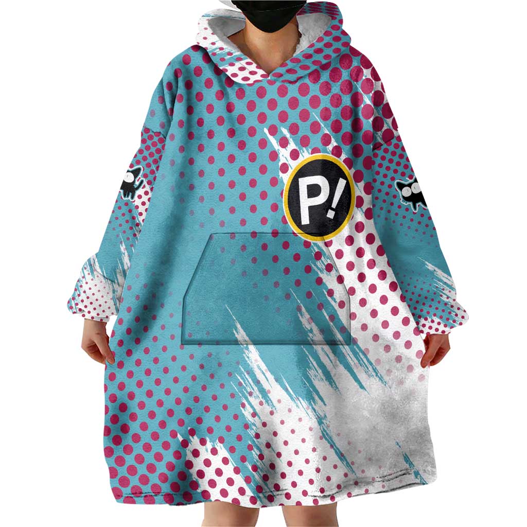 Neon FLCL Wearable Blanket Hoodie Anime Style