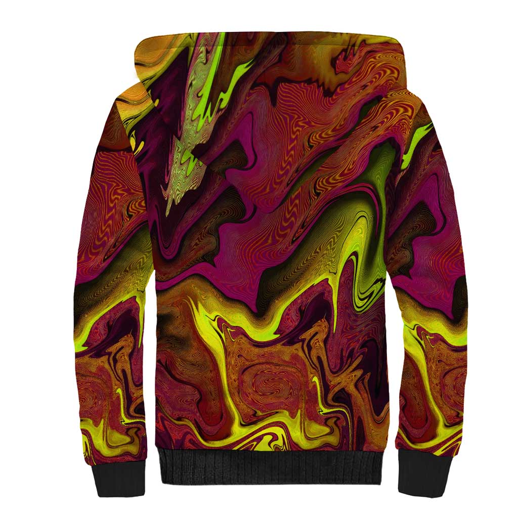 Naruto Neon Bond Akatsuki Sherpa Hoodie Anime Mix Trippy Style