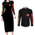 Portgas D. Ace V2 One Piece Couples Matching Long Sleeve Bodycon Dress and Long Sleeve Button Shirt Anime Style
