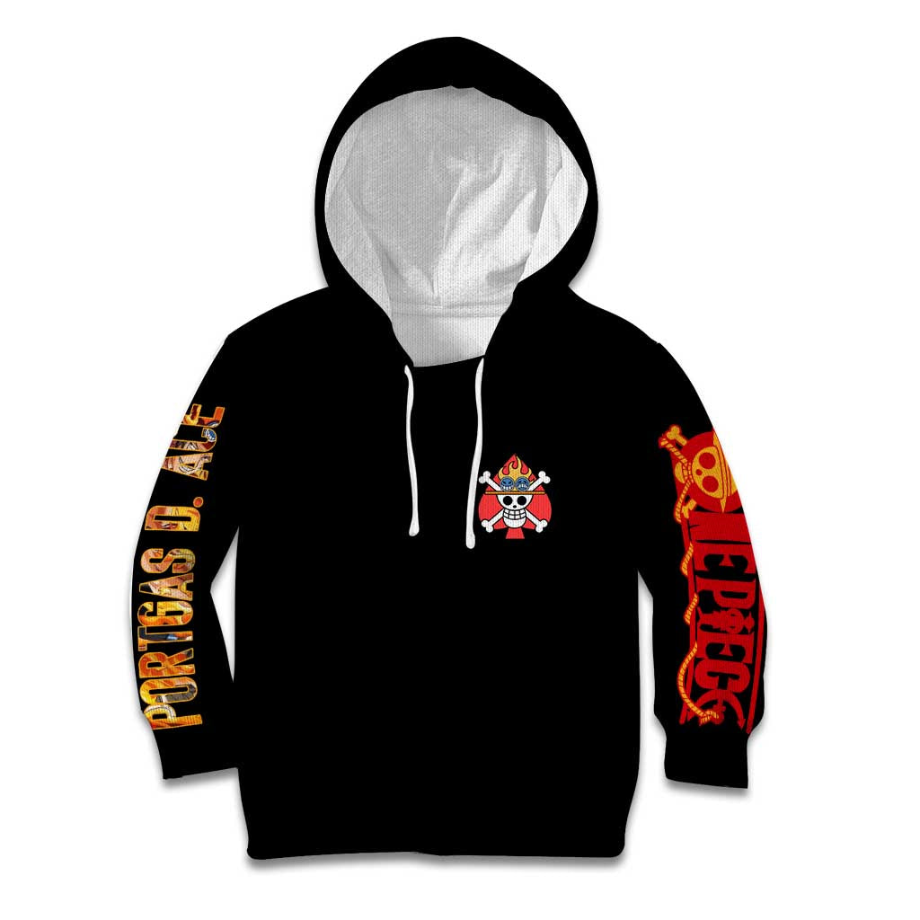 Portgas D. Ace V2 One Piece Kid Hoodie Anime Style