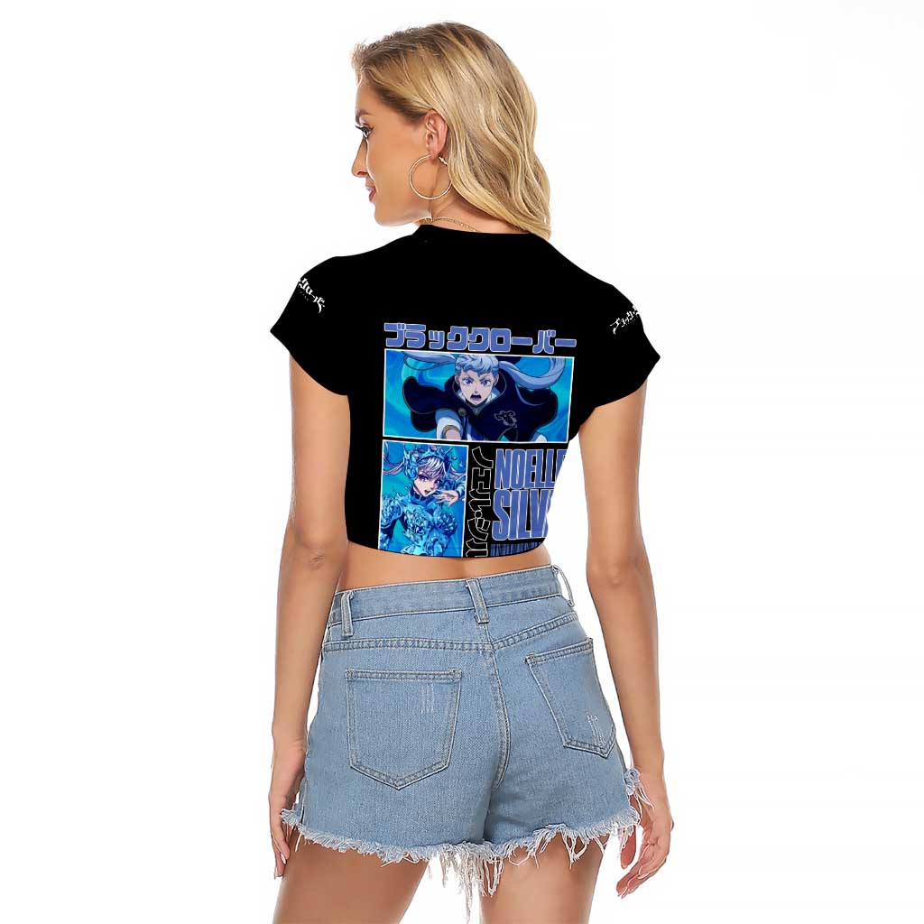 Noelle Silva Black Clover Raglan Cropped T Shirt Anime Style