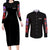 Ryuk Death Note Couples Matching Long Sleeve Bodycon Dress and Long Sleeve Button Shirt Anime Style