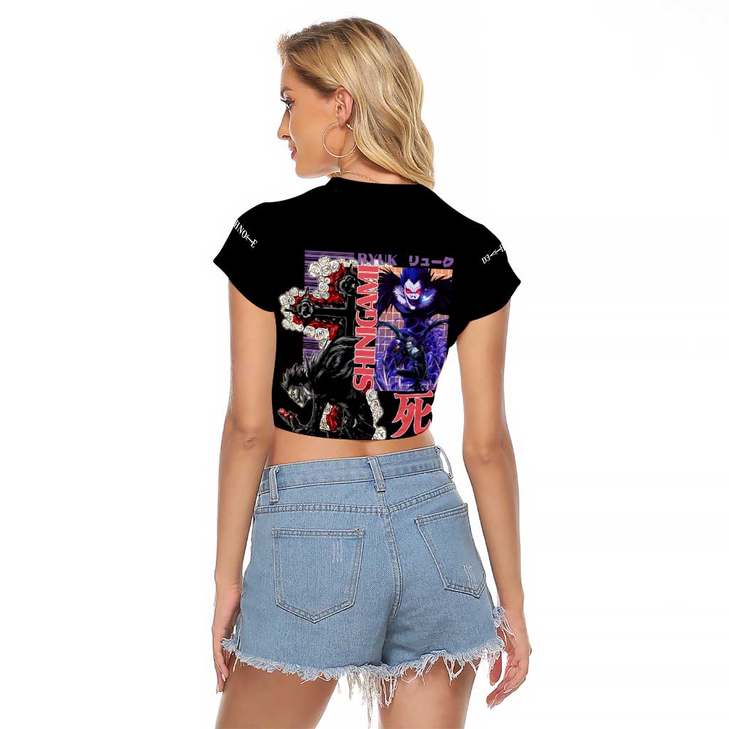 Ryuk Death Note Raglan Cropped T Shirt Anime Style