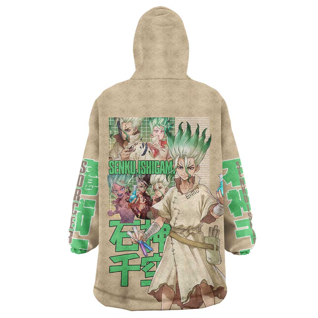 Senku Ishigami Dr. Stone Wearable Blanket Hoodie Anime Style