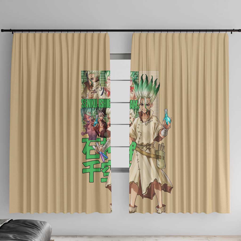 Senku Ishigami Dr. Stone Window Curtain Anime Style