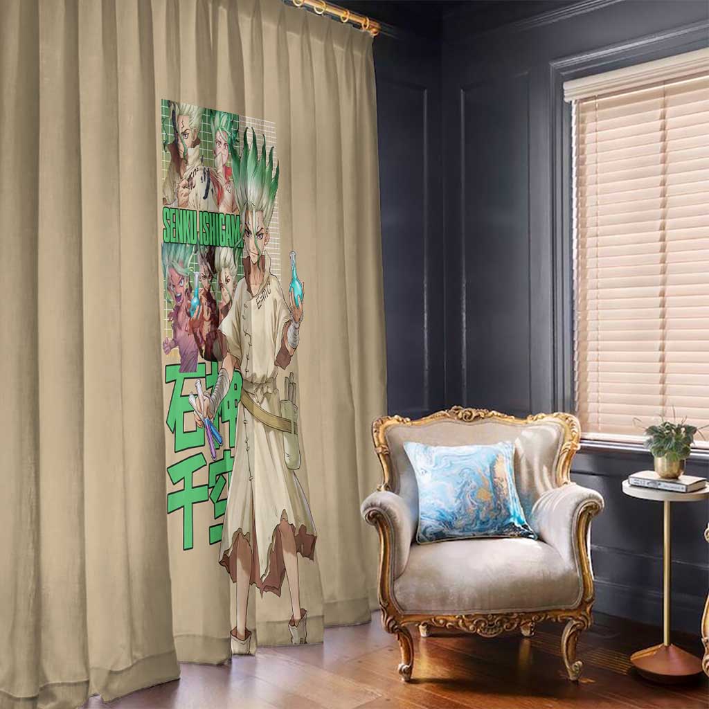 Senku Ishigami Dr. Stone Window Curtain Anime Style