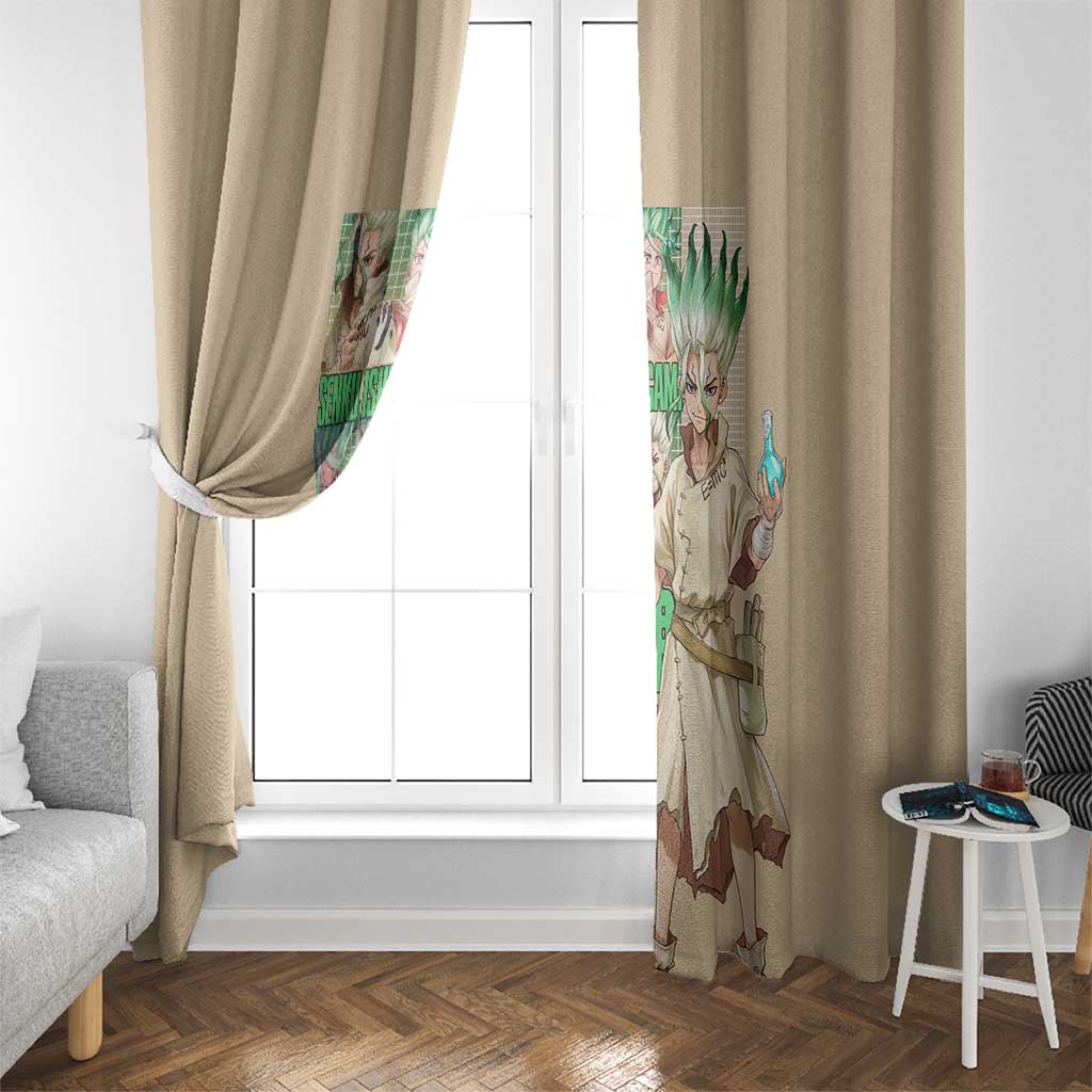 Senku Ishigami Dr. Stone Window Curtain Anime Style