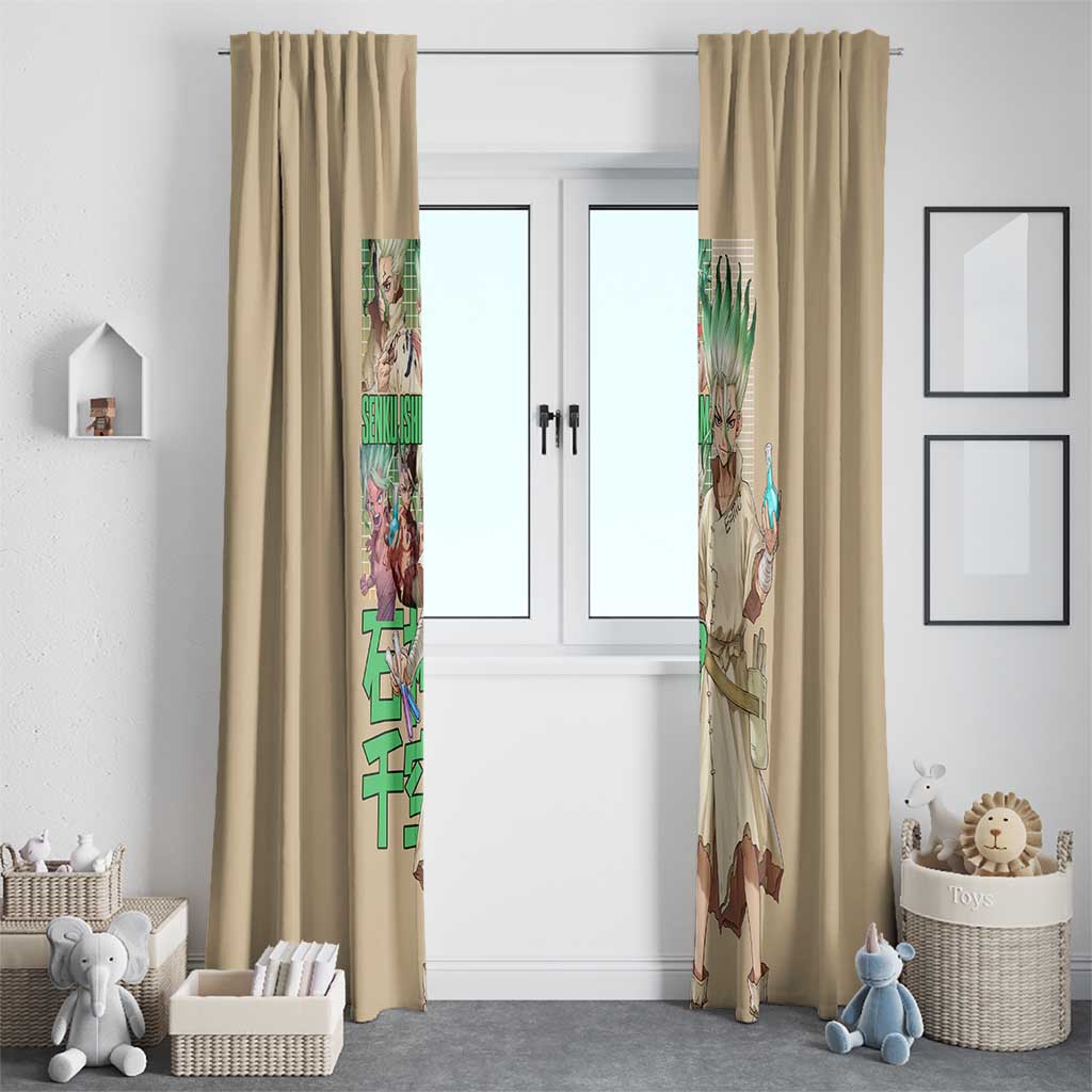 Senku Ishigami Dr. Stone Window Curtain Anime Style