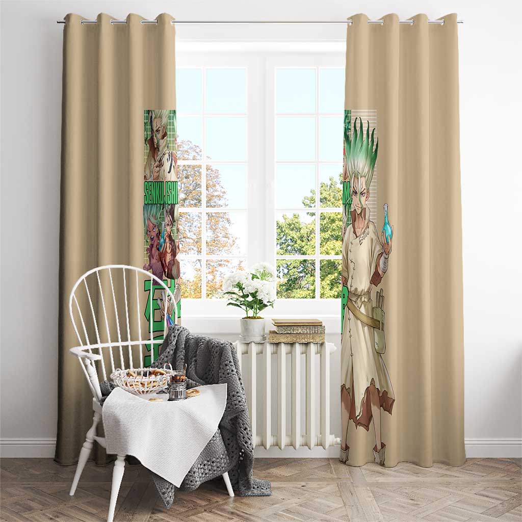Senku Ishigami Dr. Stone Window Curtain Anime Style