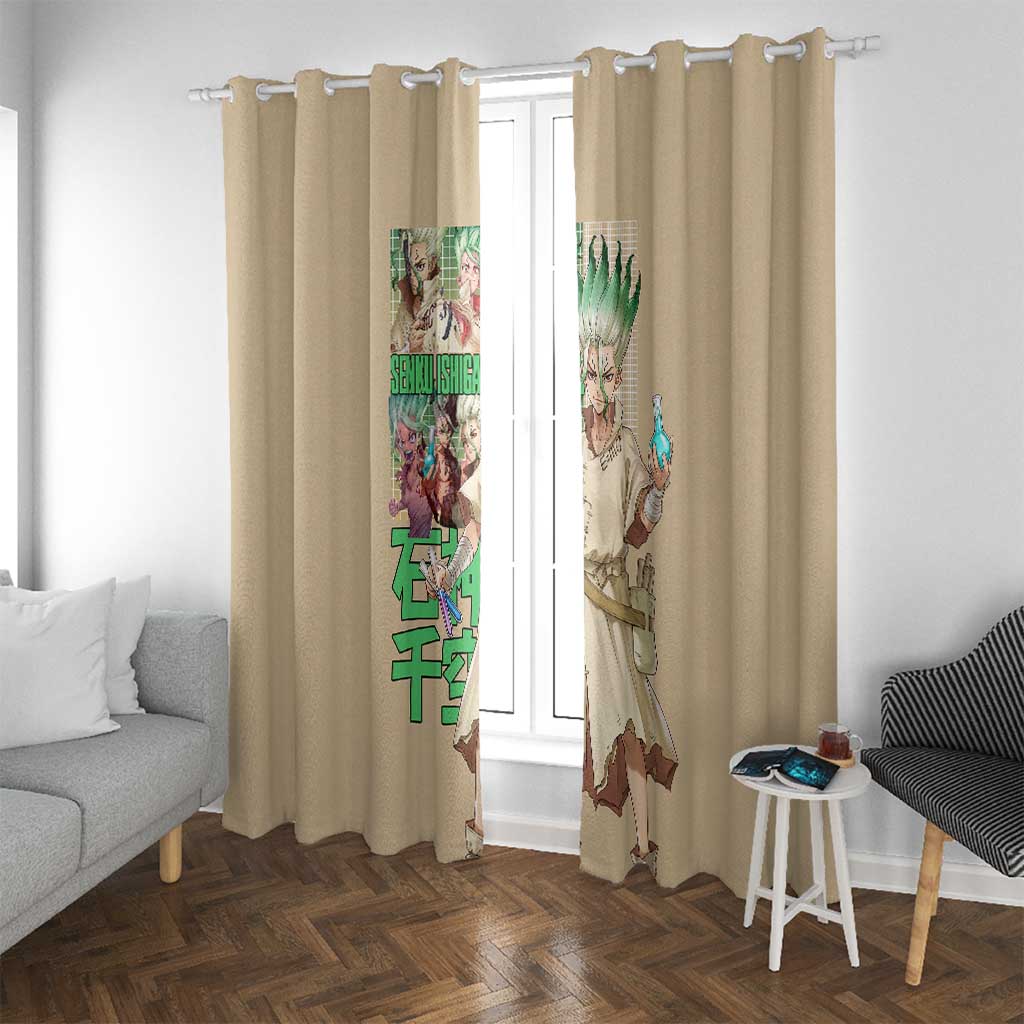 Senku Ishigami Dr. Stone Window Curtain Anime Style