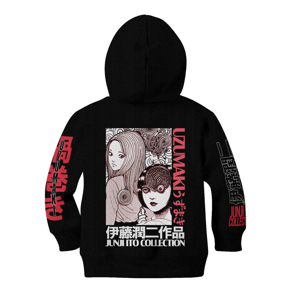Uzumaki Junji Ito Collection Kid Hoodie Anime Style