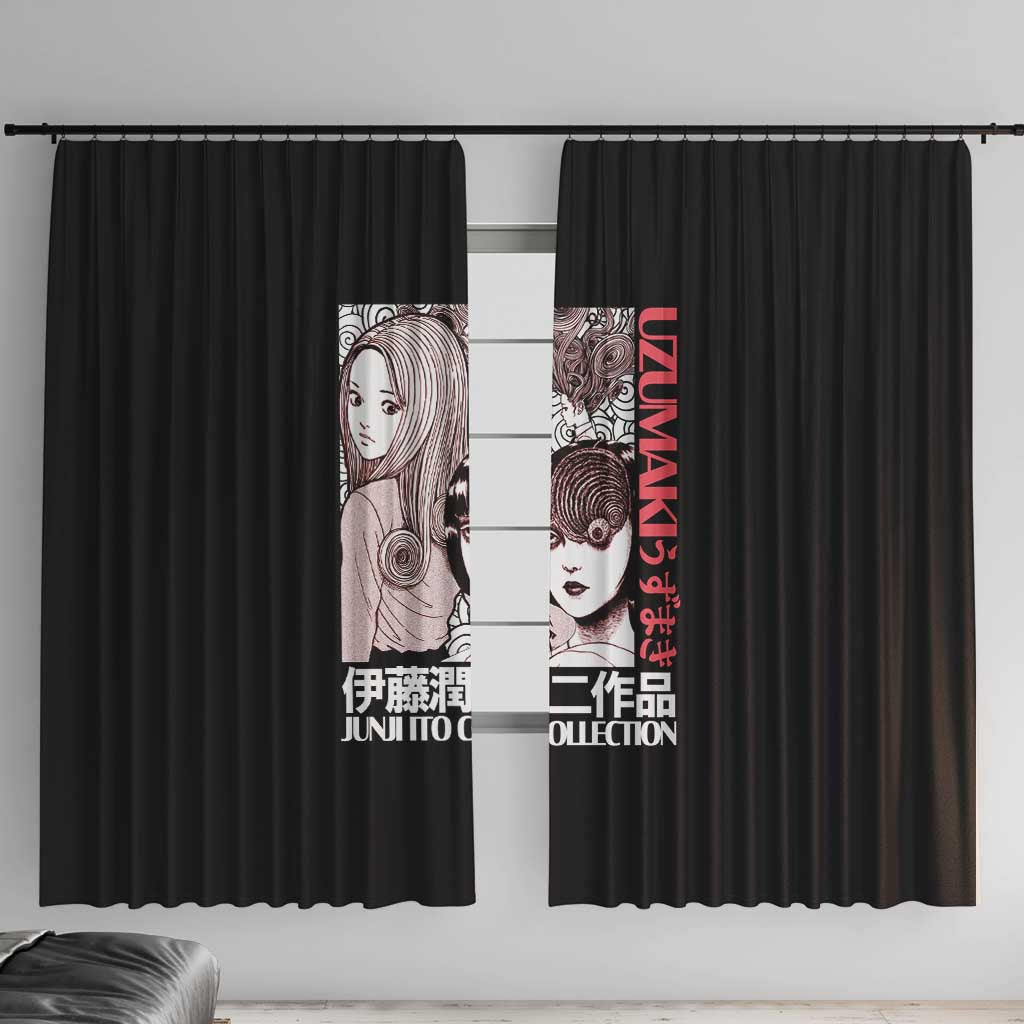 Uzumaki Junji Ito Collection Window Curtain Anime Style