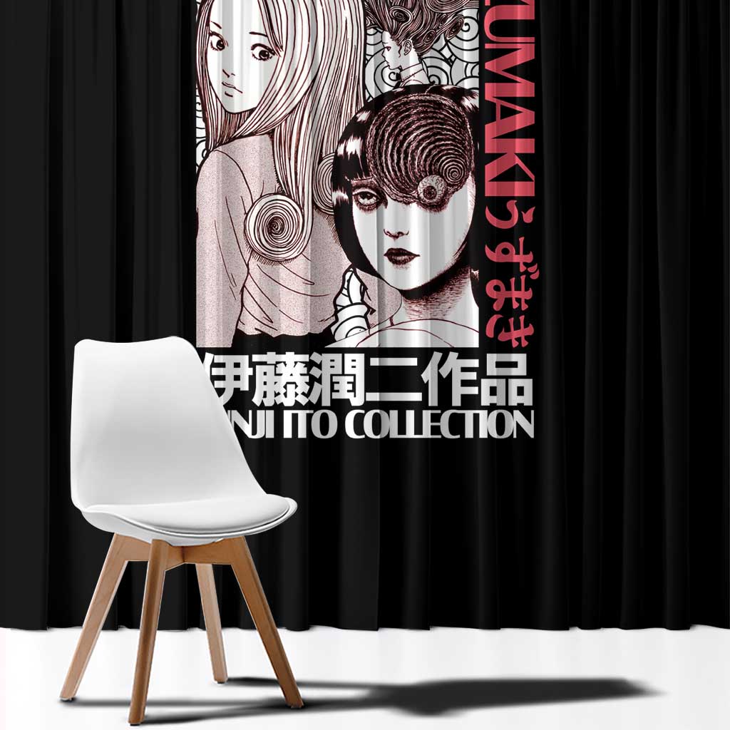 Uzumaki Junji Ito Collection Window Curtain Anime Style