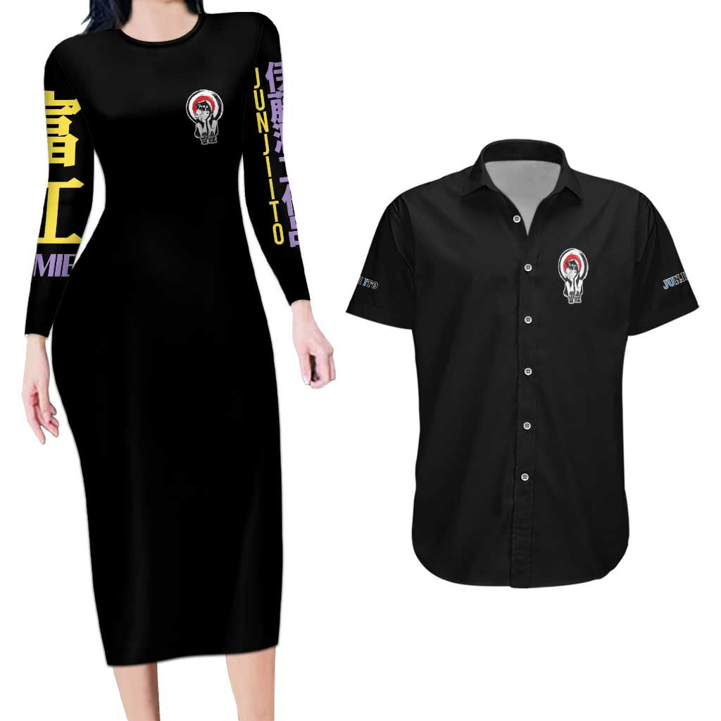 Tomie Junji Ito Collection Couples Matching Long Sleeve Bodycon Dress and Hawaiian Shirt Anime Style