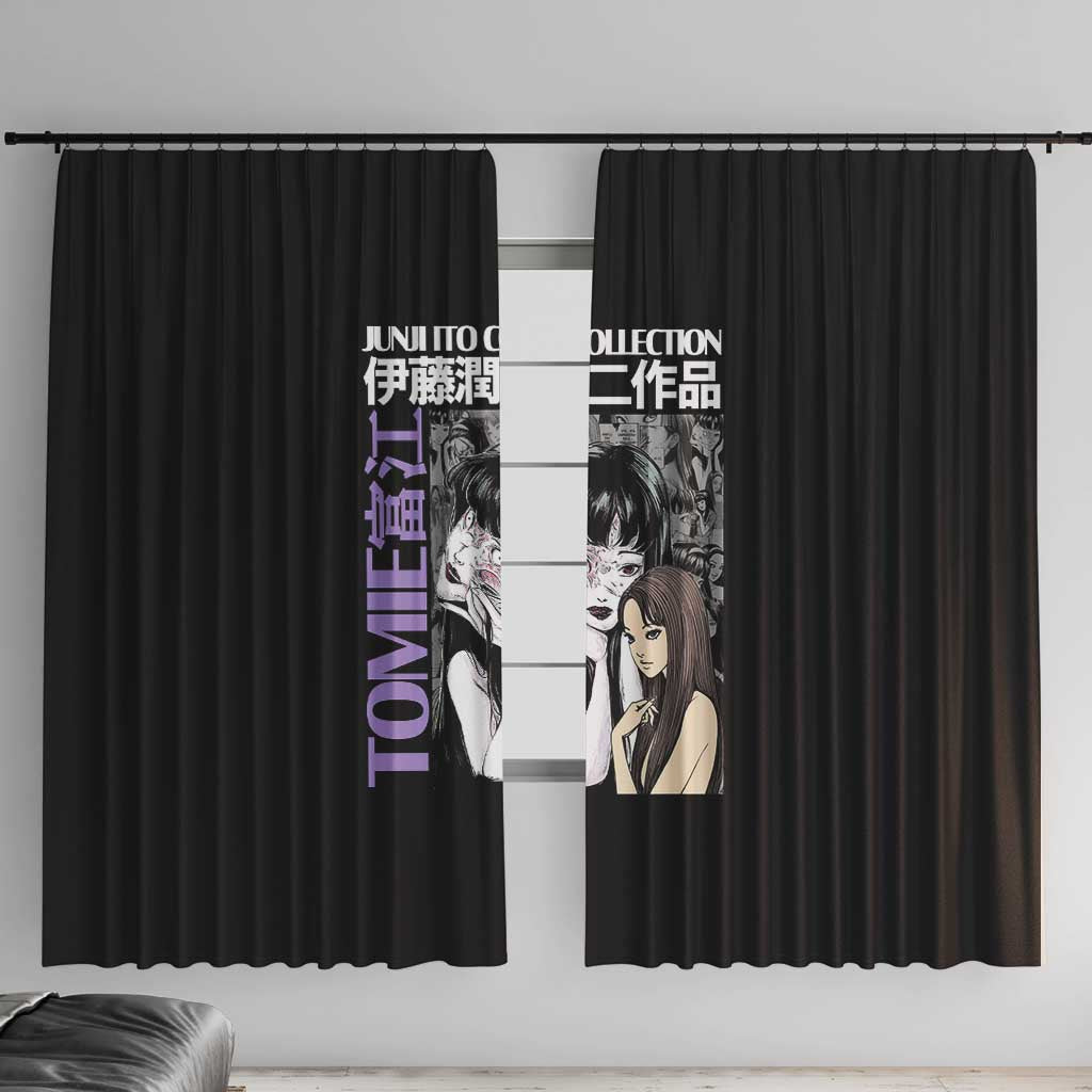Tomie Junji Ito Collection Window Curtain Anime Style