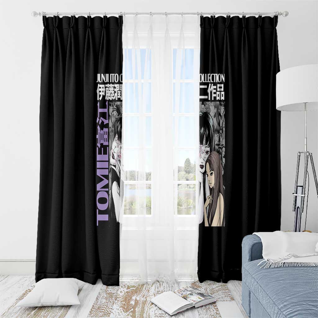 Tomie Junji Ito Collection Window Curtain Anime Style