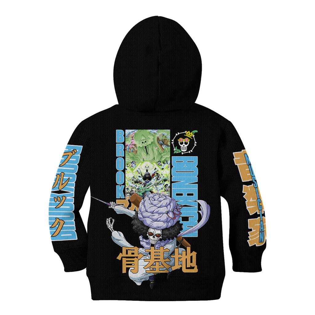 Brook V2 One Piece Kid Hoodie Anime Style