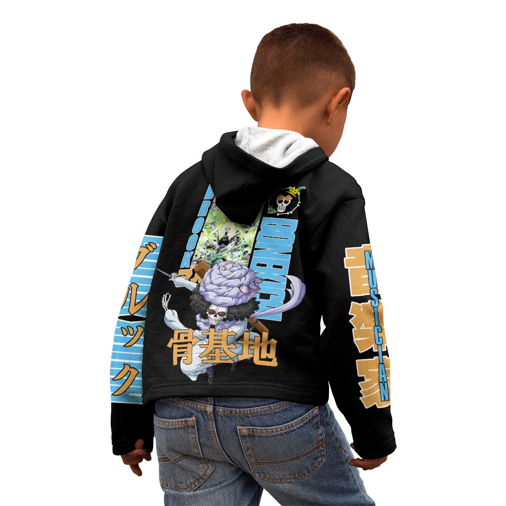 Brook V2 One Piece Kid Hoodie Anime Style
