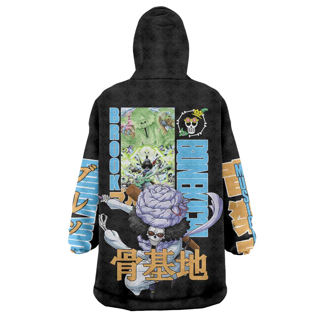 Brook V2 One Piece Wearable Blanket Hoodie Anime Style
