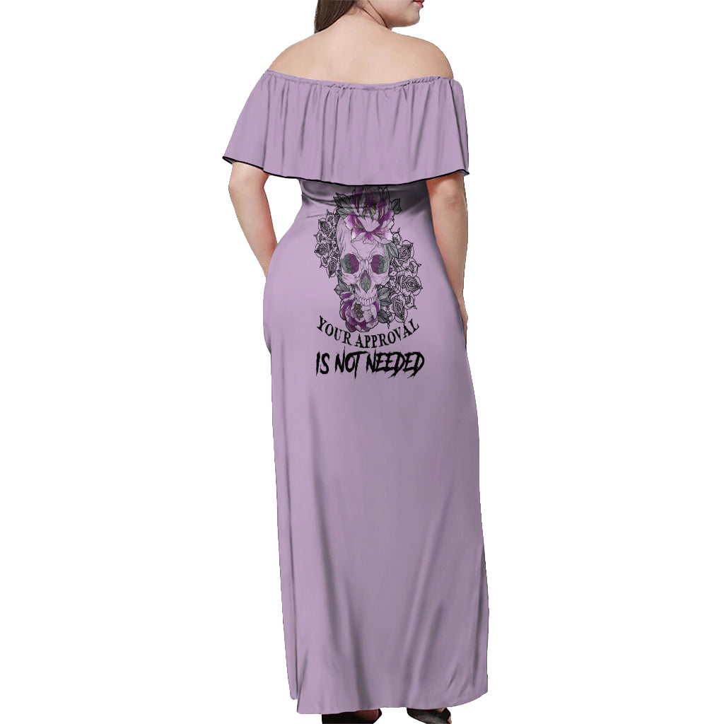 i-am-who-i-am-skull-off-shoulder-maxi-dress