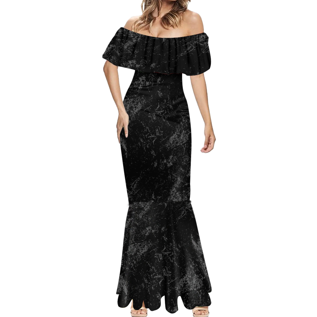 idgaf-flag-skull-mermaid-dress