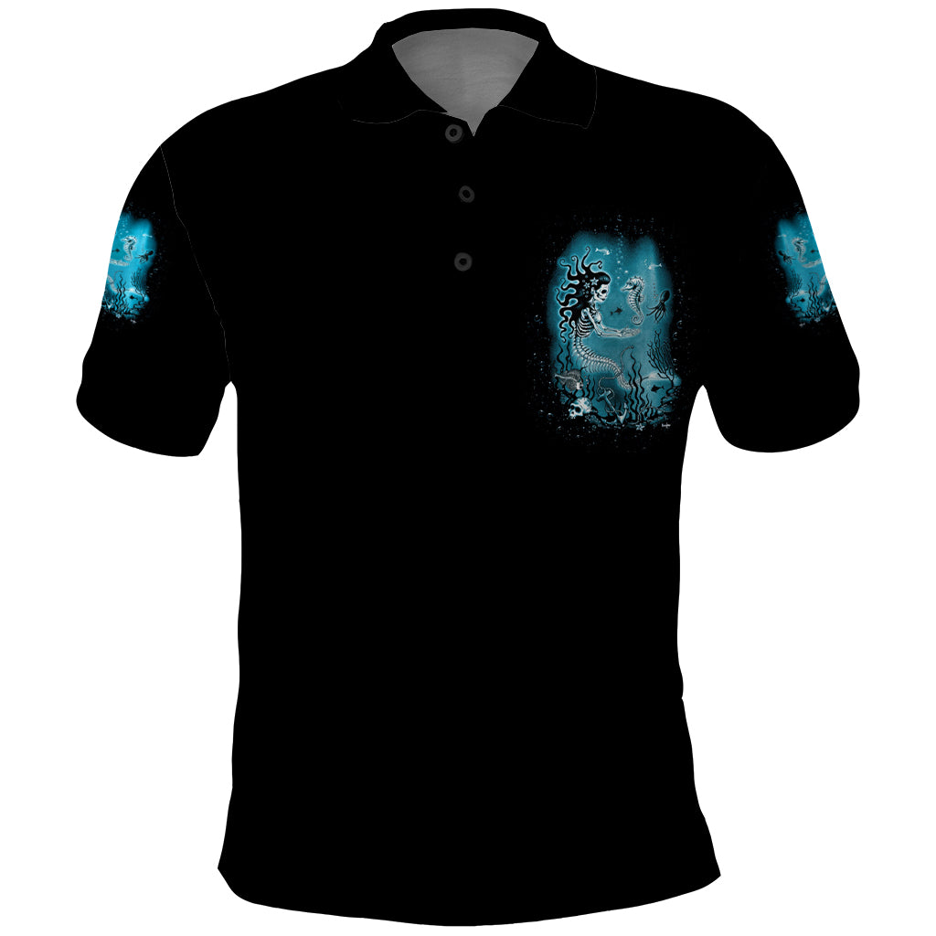 salty-witch-mermaid-halloween-polo-shirt