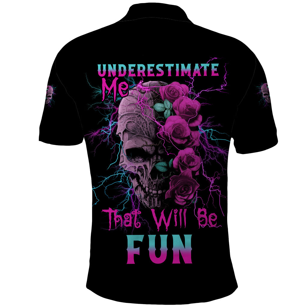 underestimate-me-rose-skull-polo-shirt