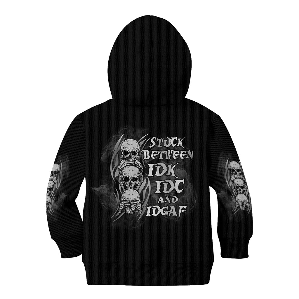 im-never-alone-skull-reaper-kid-hoodie