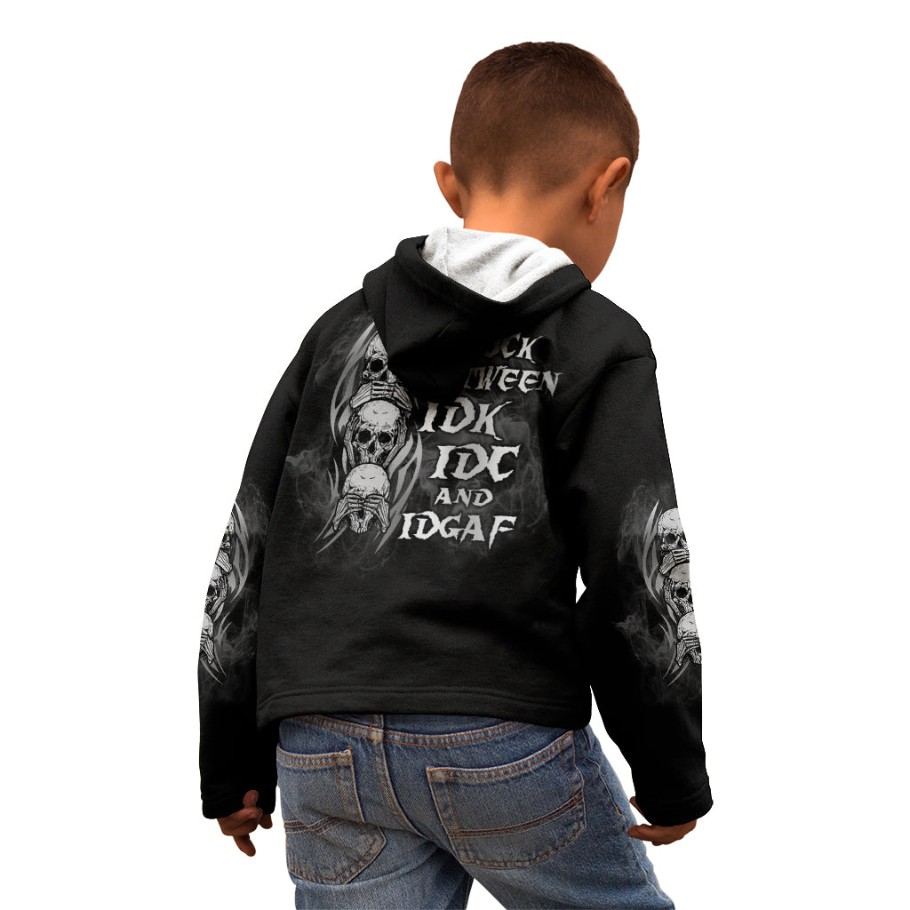 im-never-alone-skull-reaper-kid-hoodie