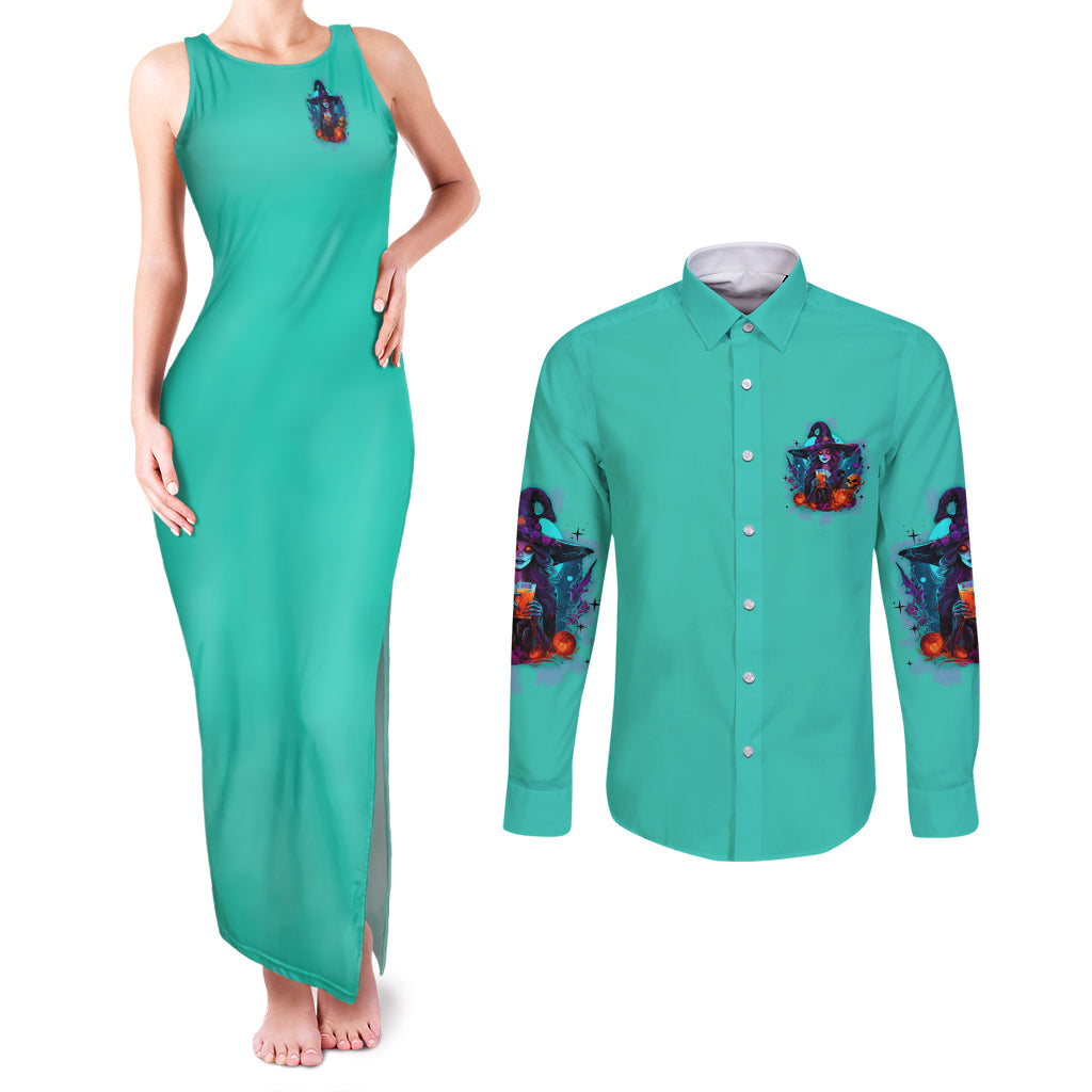 hocus-pocus-time-witches-halloween-couples-matching-tank-maxi-dress-and-long-sleeve-button-shirt