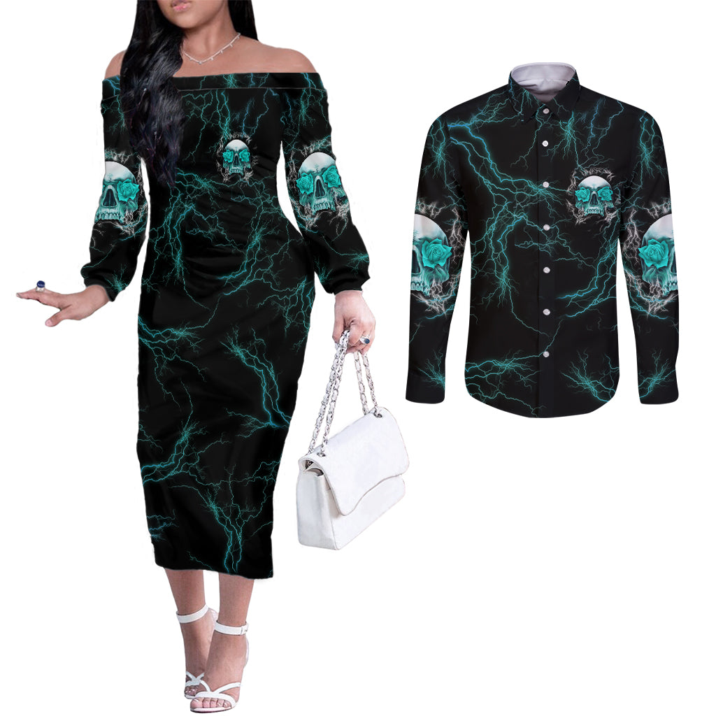 if-you-are-shocked-by-what-i-say-couples-matching-off-the-shoulder-long-sleeve-dress-and-long-sleeve-button-shirt
