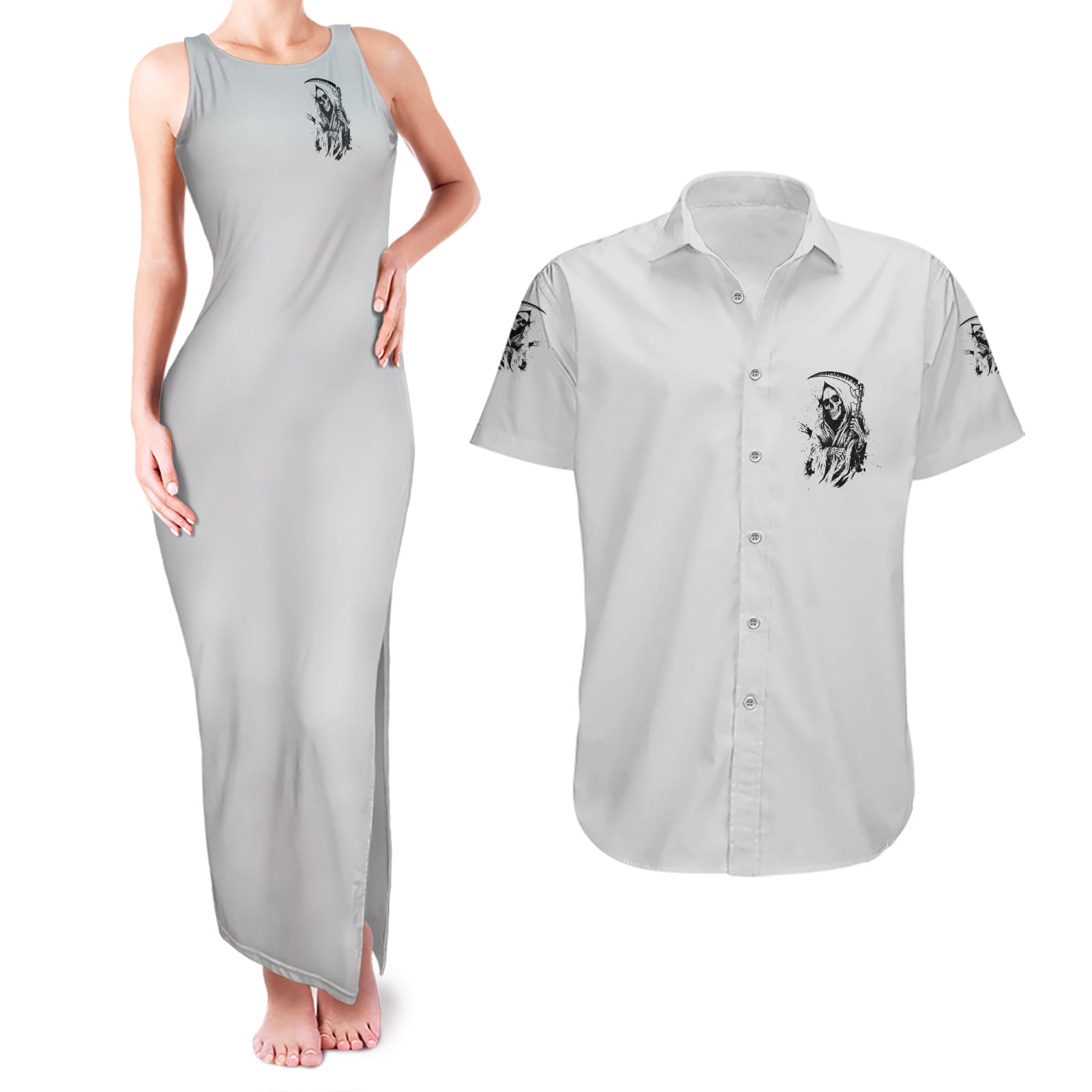 i-cant-go-to-hell-reaper-skull-couples-matching-tank-maxi-dress-and-hawaiian-shirt