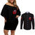 when-i-was-born-fire-skull-couples-matching-off-shoulder-short-dress-and-long-sleeve-button-shirt