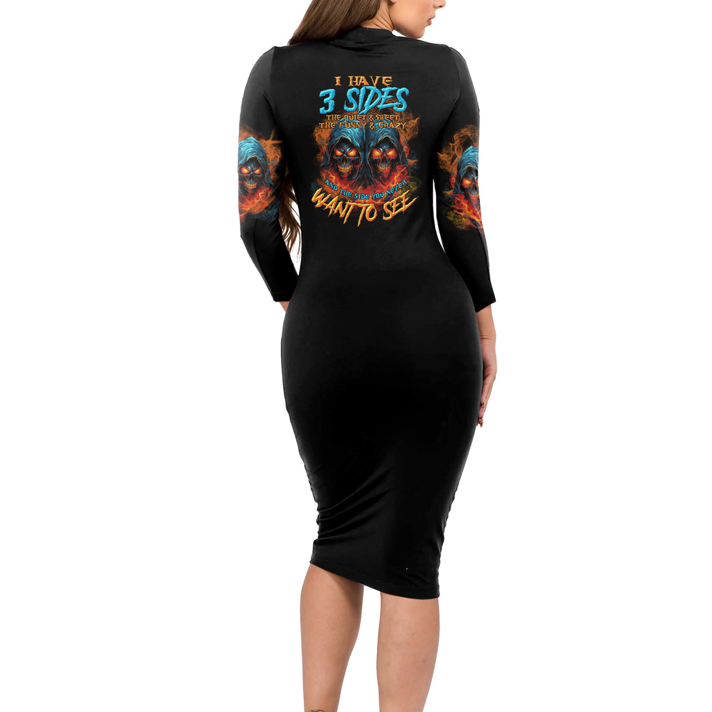 i-have-3-sides-skull-reaper-long-sleeve-bodycon-dress