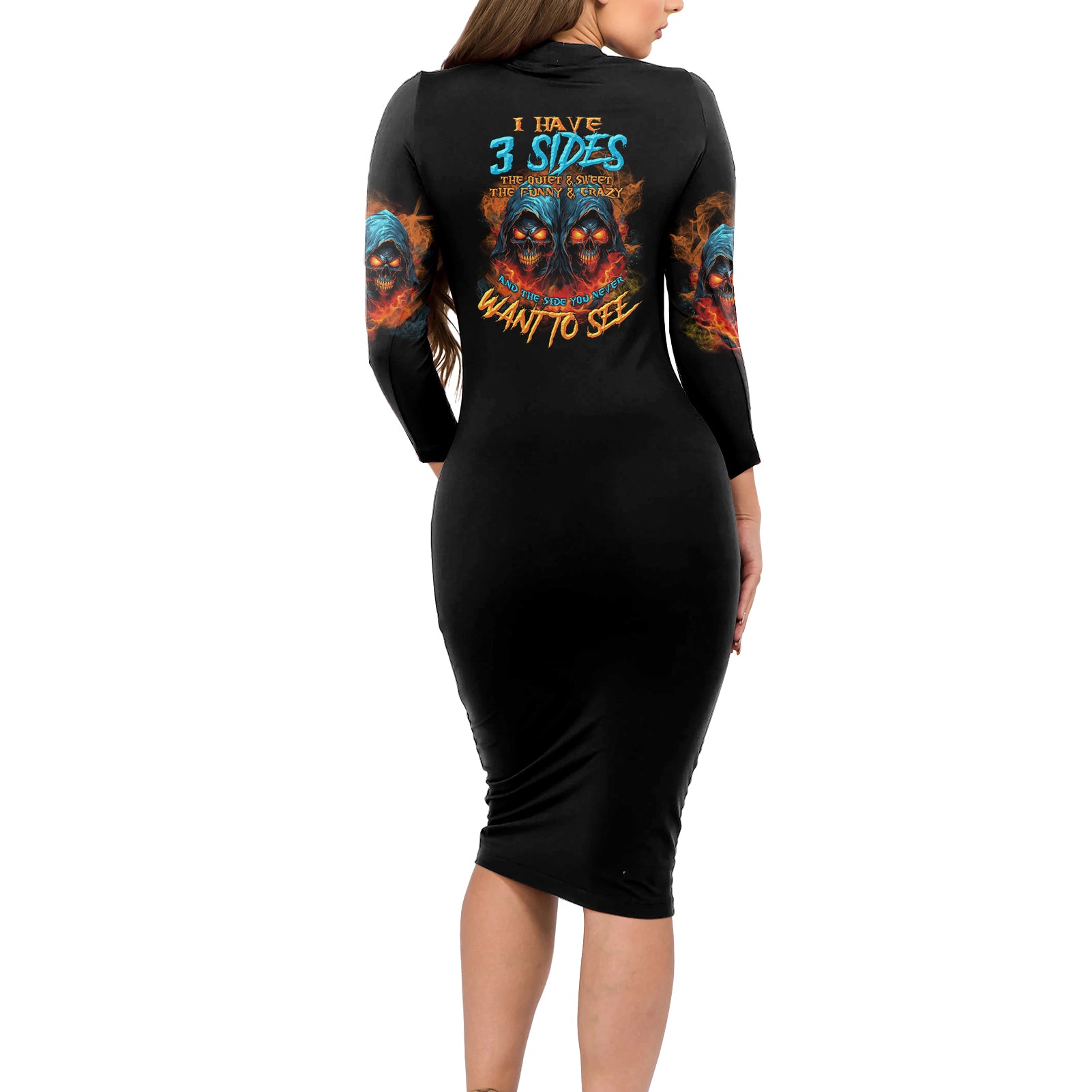 i-have-3-sides-skull-reaper-long-sleeve-bodycon-dress
